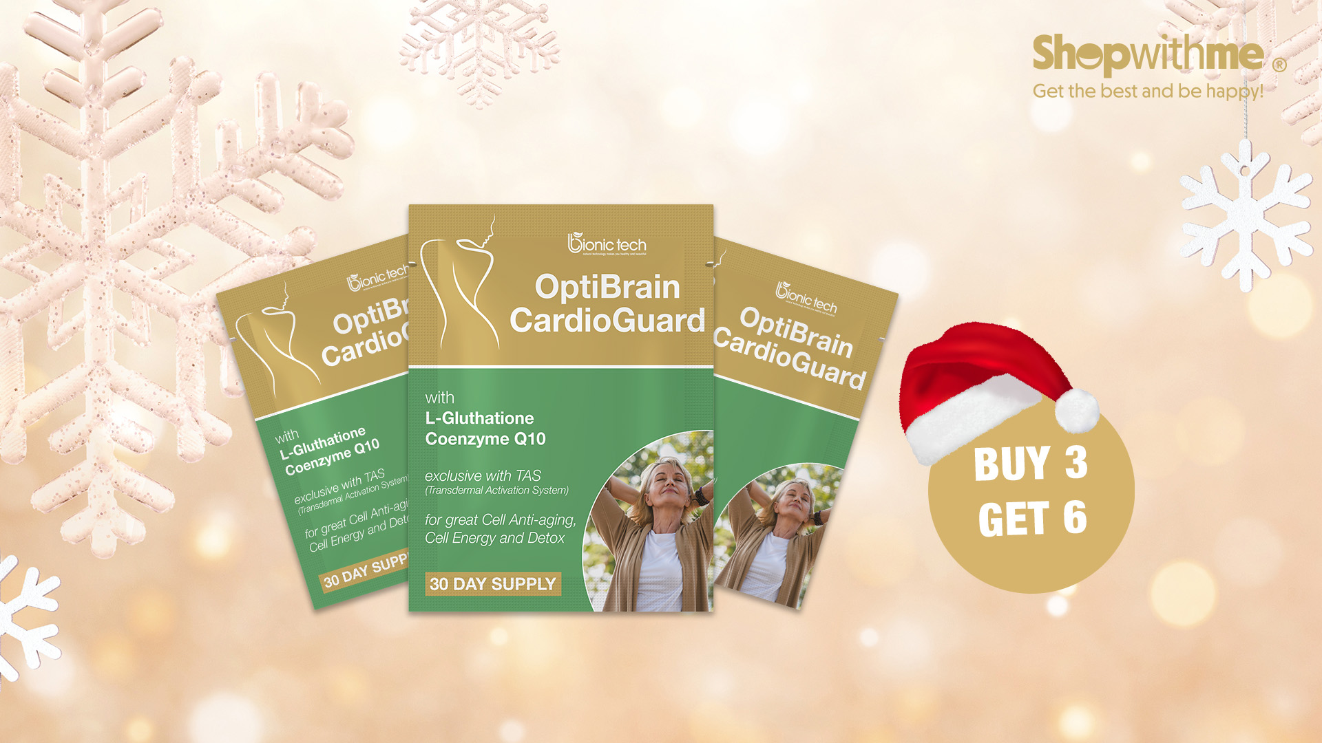 OptiBrainCardioGuard Patches (3 Boxes)